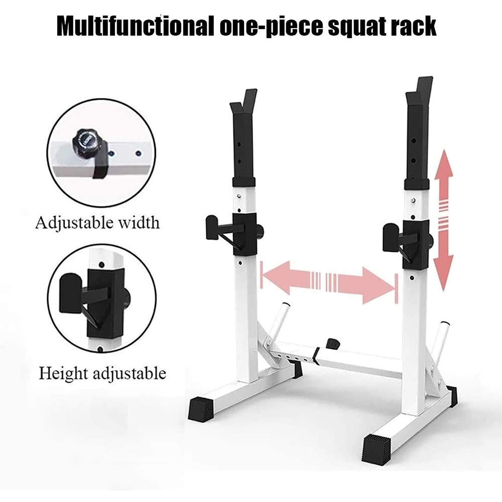 OTQEFTN Barbell Rack Dip Stand Barbell Stand Weight Lifting Rack Gym Squat Rack Bench Press Dumbbell Stand Fitness Strength Training Fitness Equipment Sport Weightlifti,