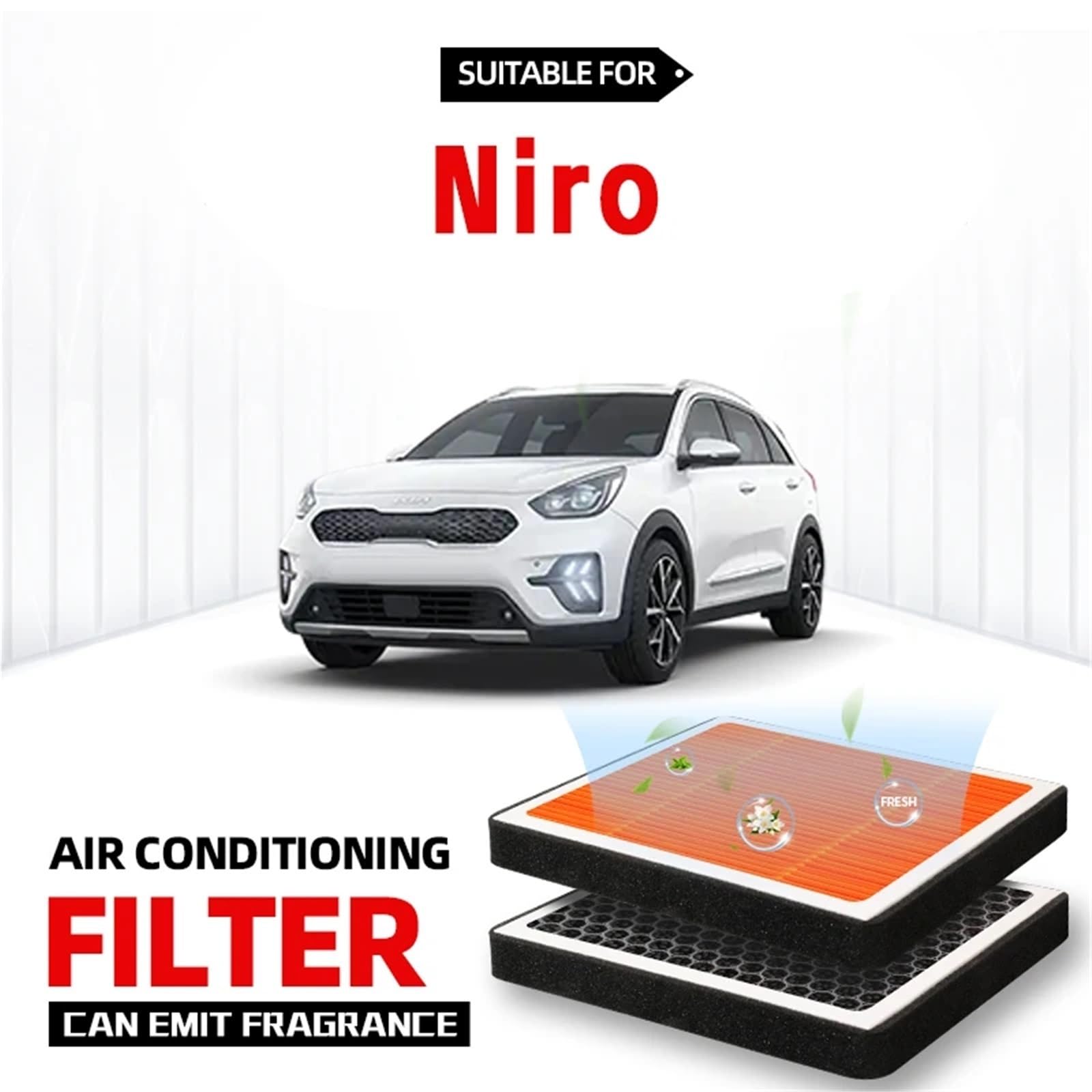 Filtr klimatyzacji Filtr kabinowy do Kia Niro Filtr powietrza Filtr klimatyzacji z węglem aktywnym z zapachem do oczyszczania kabiny samochodu