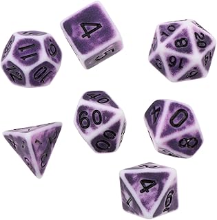 Totority 1 Conjunto 7 Pçs Dados Facetados Vintage Brinquedos Para Fora Da Porta Brinquedo Verde Mini Dados De Brinquedo Dados A Granel Dados Poliédricos Dados Engraçados Jogo De Dados