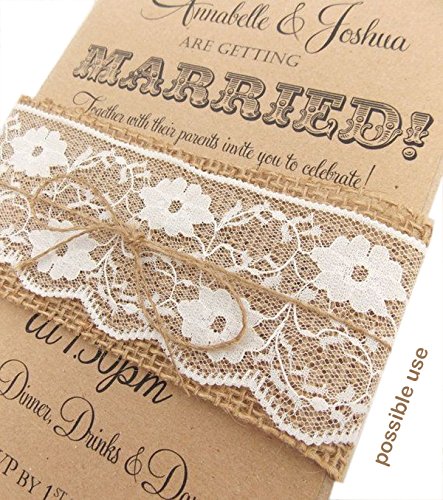 Special! Pastel Ivory/Cream Sewing Lace Ribbon For Crafts-20 Yard 2" Lace Trim Lace Fabric Lace Ribbon By The Roll W/Floral Embroidery Patterns, For Wedding Invitation Cards, Gift Package Wrapping #TOP2