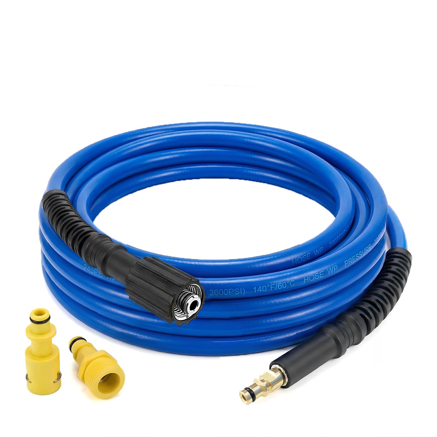 Hierbla 6M/19.6Ft Flexible High Pressure Washer Hose for Kärcher All Models (K2, K3, K4, K5, K7 New & Old) – Soft & Kink-Resistant Replacement with O-Ring Adapter & M22(14mm) to Quick Connector