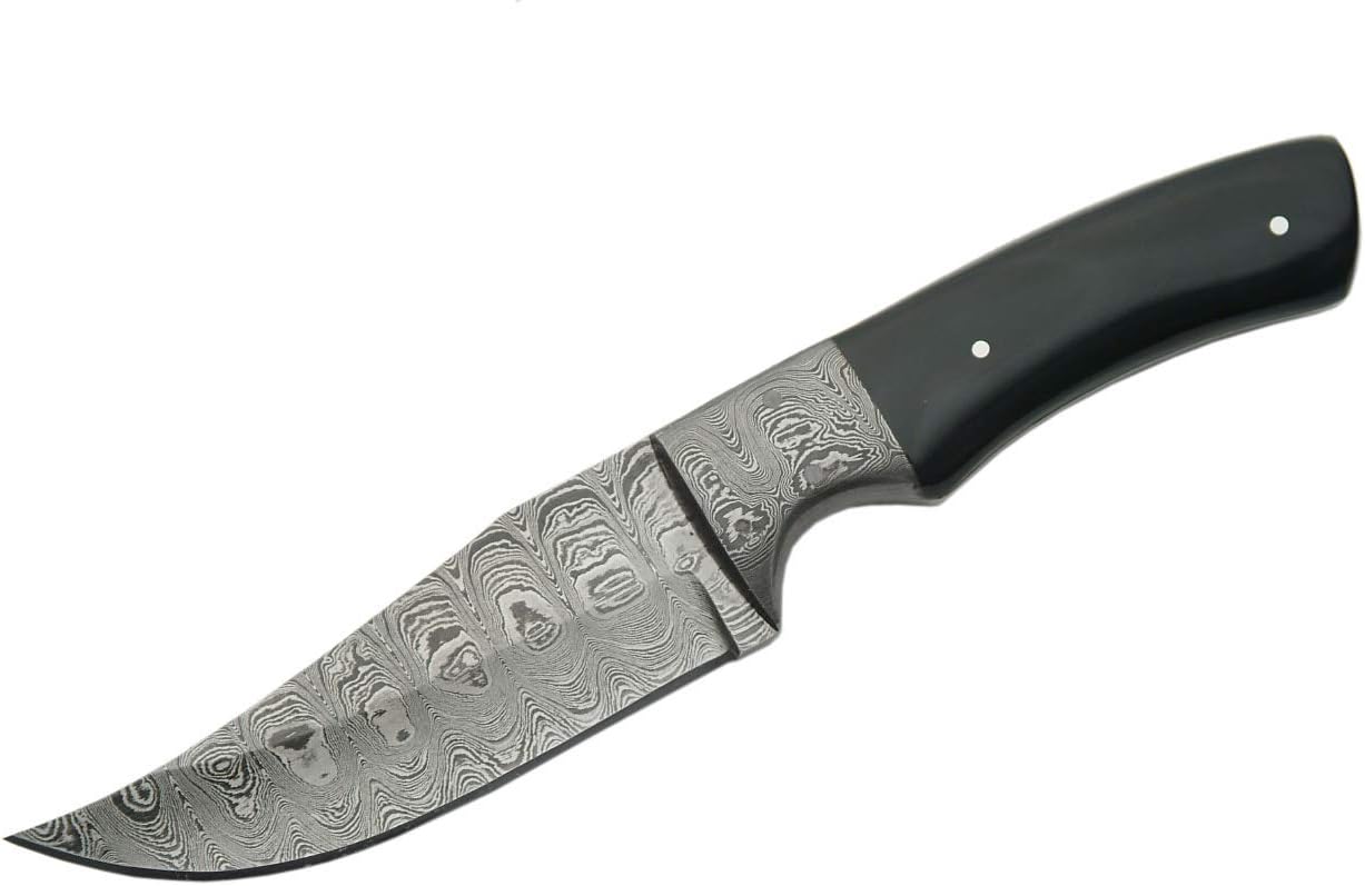 Damascus Szco Supplies Horn Clip Point Knife