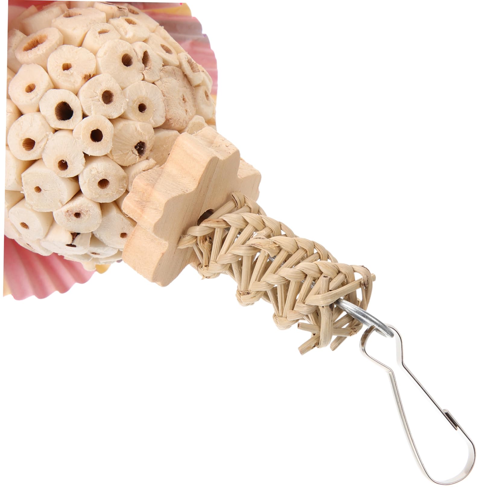 Toddmomy Jouet à Mâcher Suspendu pour Oiseaux Accessoire De Cage pour Perroquets Jouet pour Déchiqueter Et pour Calopsittes Et Perruches