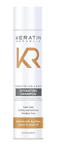 Keratin Republic Champú Hidratante de Queratina + Colágeno 10.1 oz