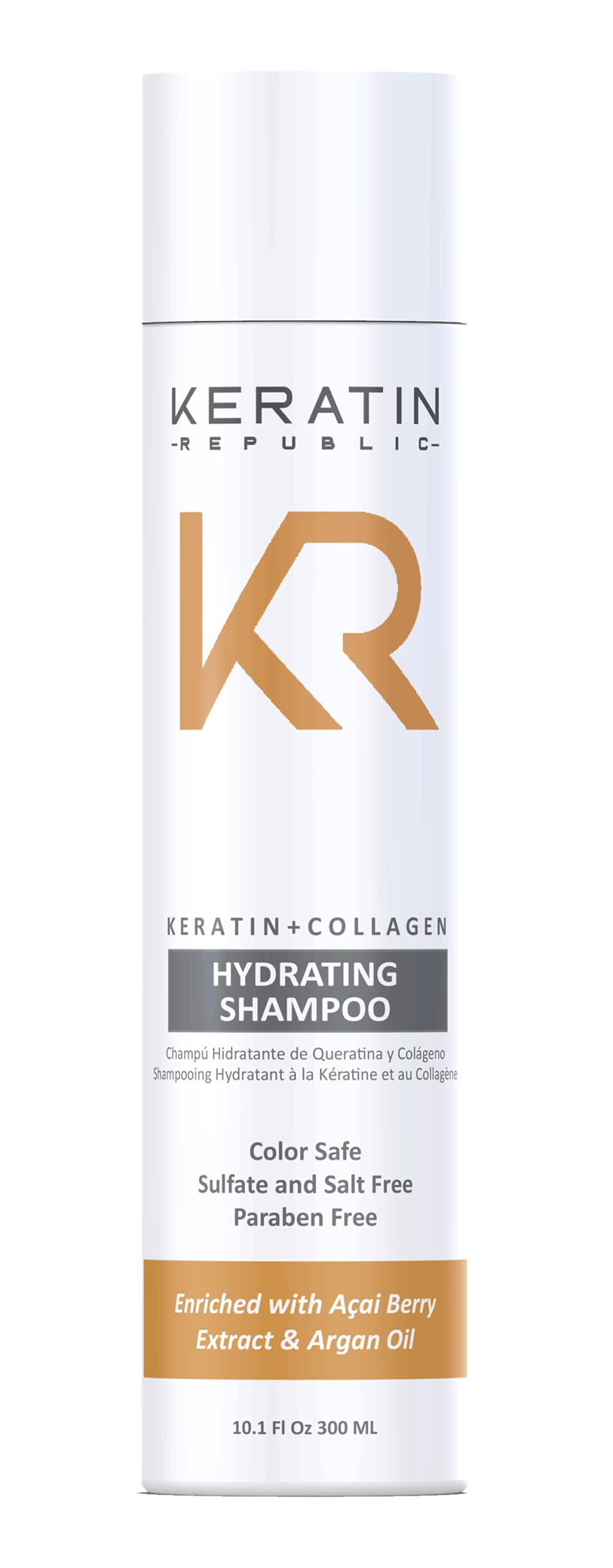 Keratin Republic Keratin + Collagen Hydrating Shampoo 10.1 oz