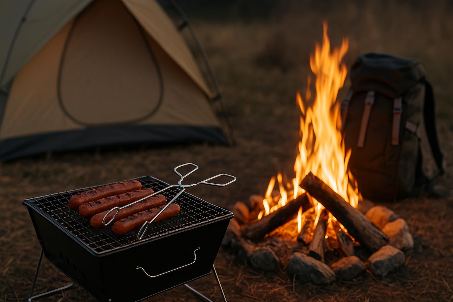 Pince à barbecue en acier inoxydable 31 cm – Pince anti-rouille, résistante à la chaleur, idéale pour barbecue, cuisine et camping – Outil professionnel pour viande, légumes, saucisses et plus