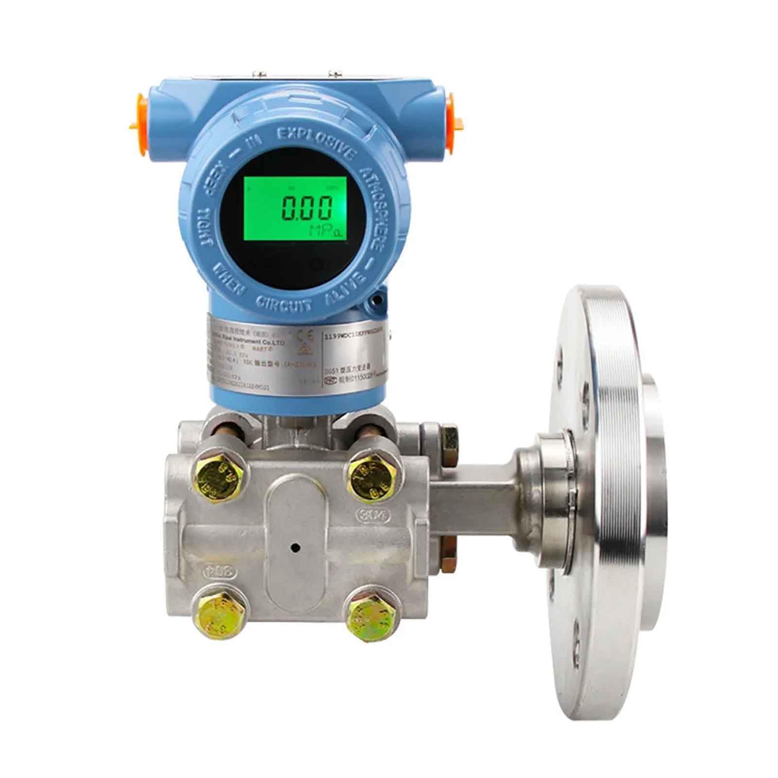 iDili DC 24V Single Flange Level Transmitter Remote Corrosion-Resistant Differential Pressure Level Gauge (DN80)
