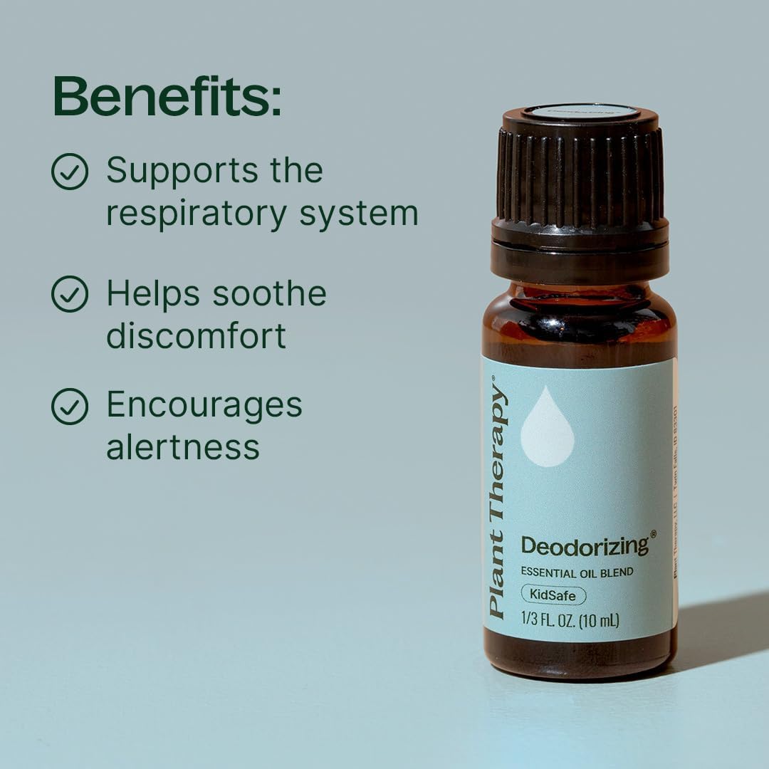 Plant Therapy Deodorizing Essential Oil Blend, 10 mL (1/3 oz), Pure Essential Oils, Undiluted, Therapeutic Grade, Ideal for Household Cleaning & Deodorizing - Image 2