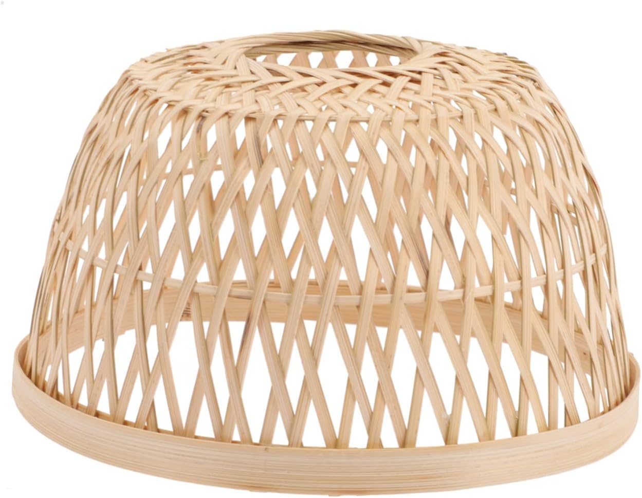 Bamboo Woven Lamp Shade Ceiling Light Cover Lightweight Decorative Shade for Hotel Restaurant Easy Installation Natural Atmosphere Durable Design