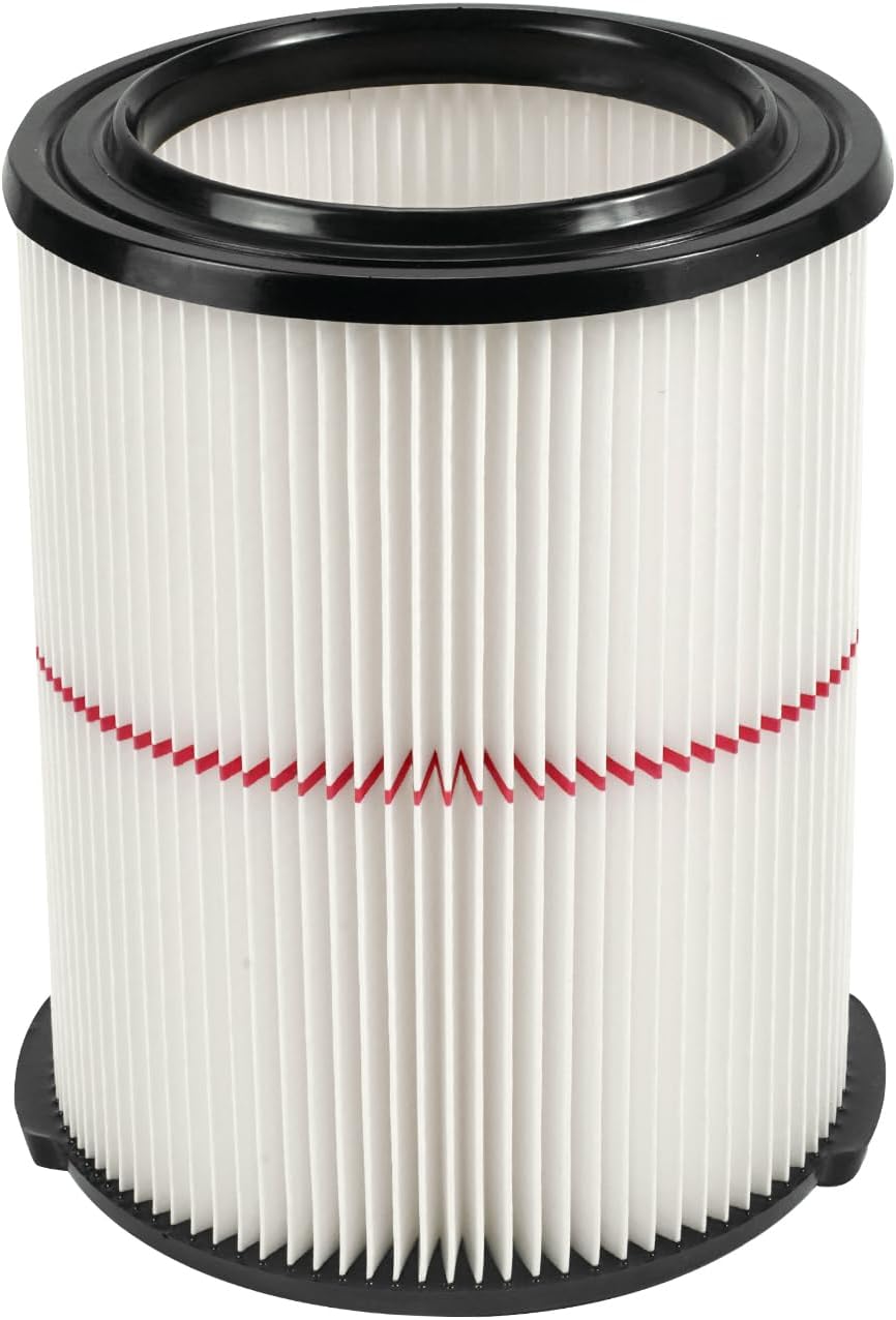 Replacement Filter Fit for Craftsman 009-38754 CMXZVBE38754 Red Stripe General Purpose Wet Dry Vac Replacement Filter for 5 to 20 Gallon shop vacuums