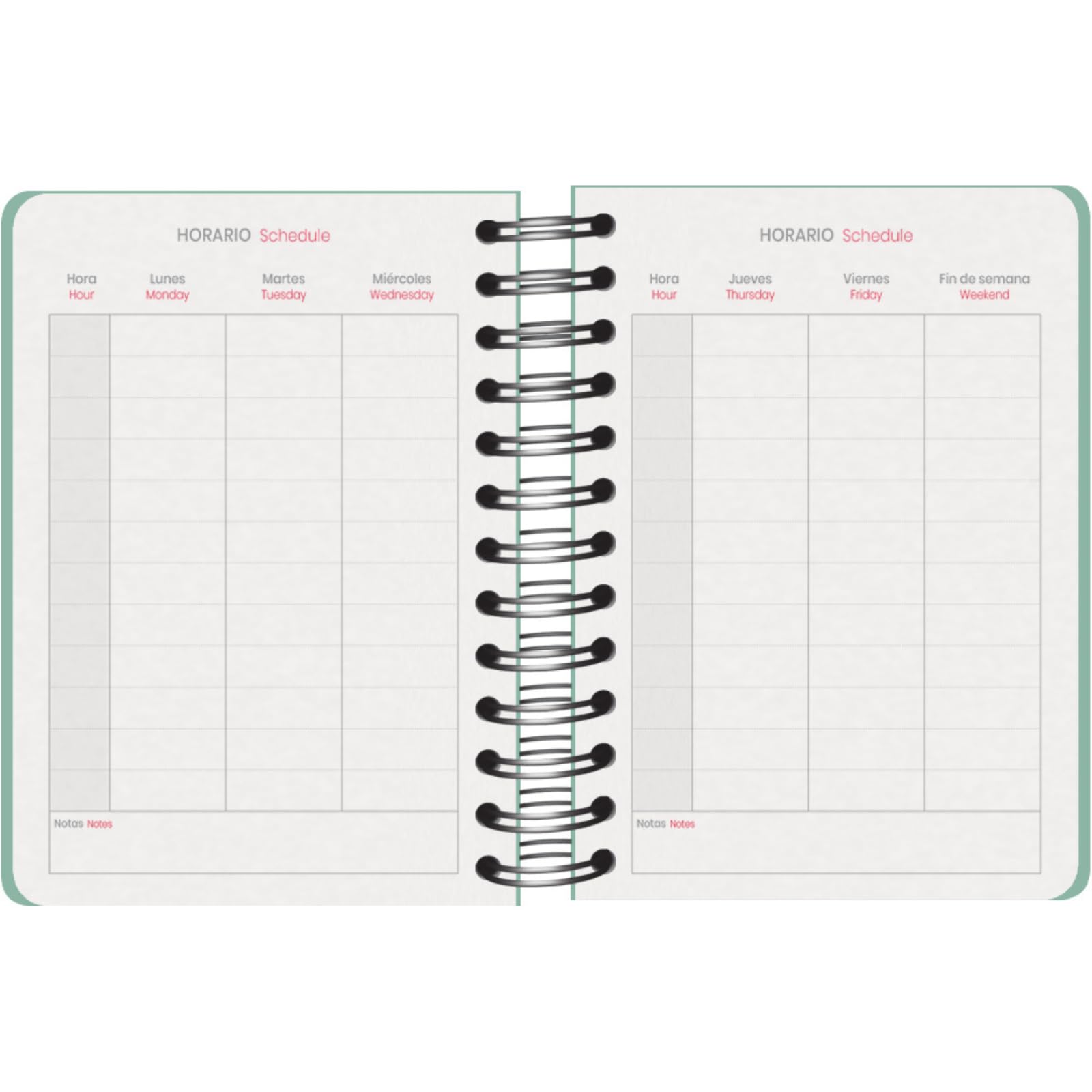 Dohe, School Planner 2025 2026, Day per Page, A6 Size (12x17 cm), Spanish and English, September to June - Image 3