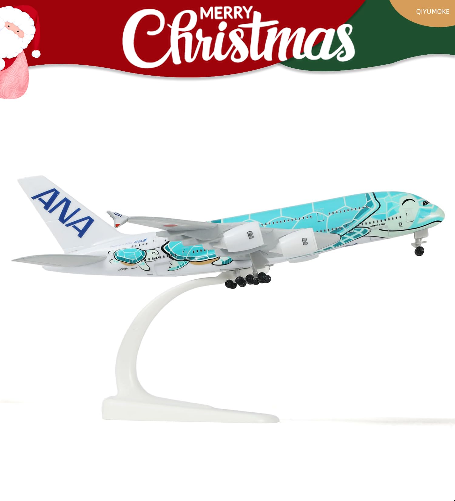 Amazon.co.jp: QIYUMOKE A380 1/300 ANAカラーグリーンタートル風