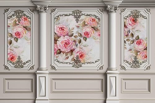 Miniatura 9 de Kate Telón de fondo de fotos para embarazadas de 8 x 8 pies, diseño clásico de yeso figurado interior de microfibra figura vacía, fondo de