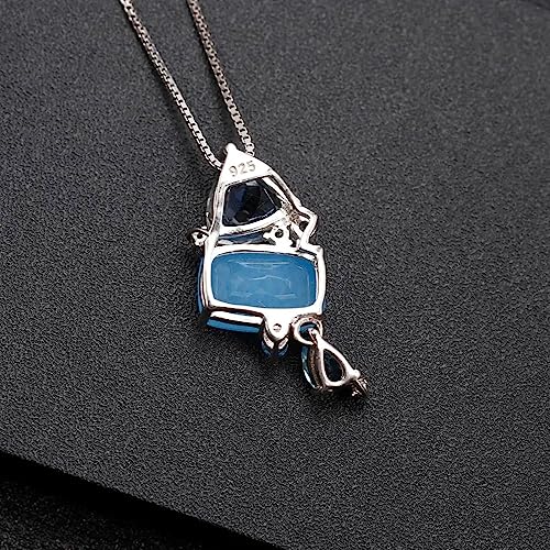 Collier argent S925 anti-ternissement avec pendentif perles d'eau douce