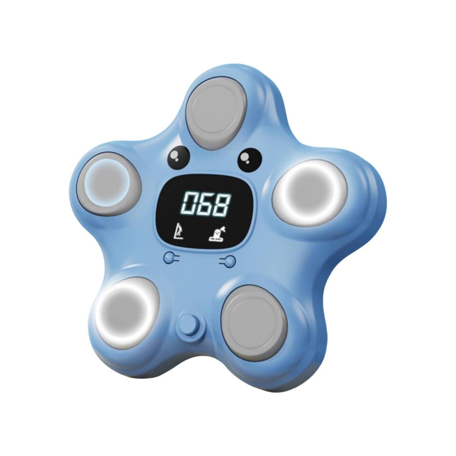 Two in 1 Jump Height Coach Voice Count Jump Machine Whack a Rodent Toy for Children, Blue-picture-16