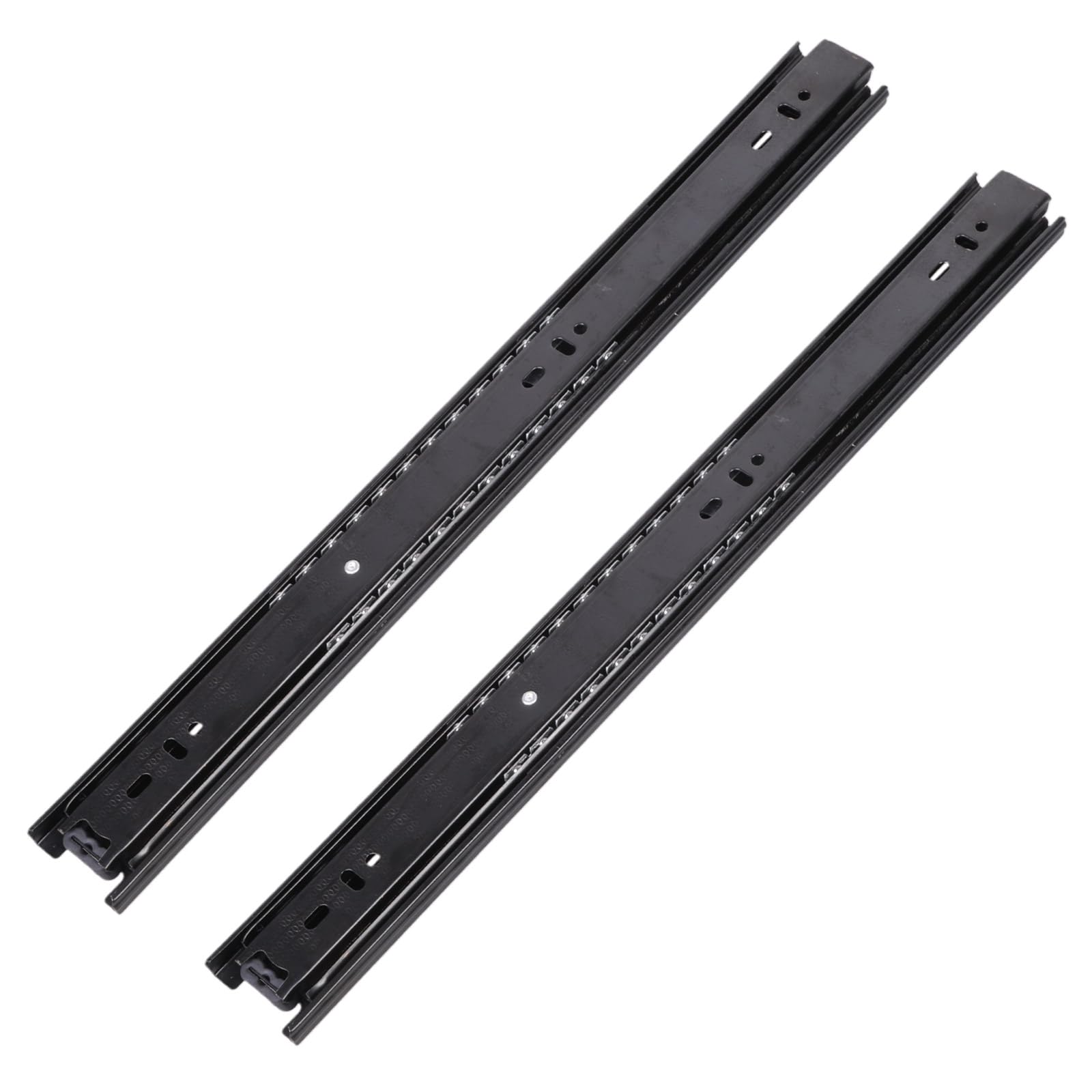 1Pair Cold Rolled Steels Drawer Slides Hydraulic Damping Buffer Soft Close Drawer Track Rails Furniture Hardware Enduring Cold Rolled Steel Slides Hydraulic Damping Buffer