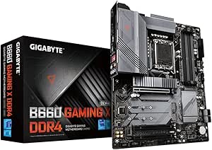 Gigabyte B660 Gaming X DDR4 (128 GB, Sockel 1700/B660/DDR4/S-ATA 600/ATX), Schwarz