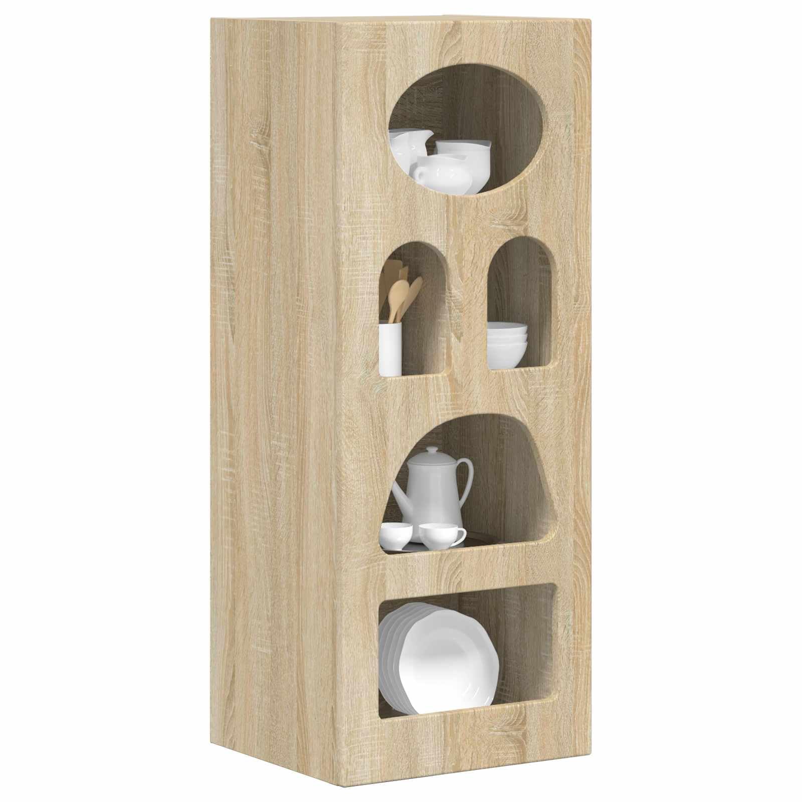 Elst - Aparador auxiliar para cocina, comedor, salón, roble sonoma, 40 x 35 x 100,5 cm
