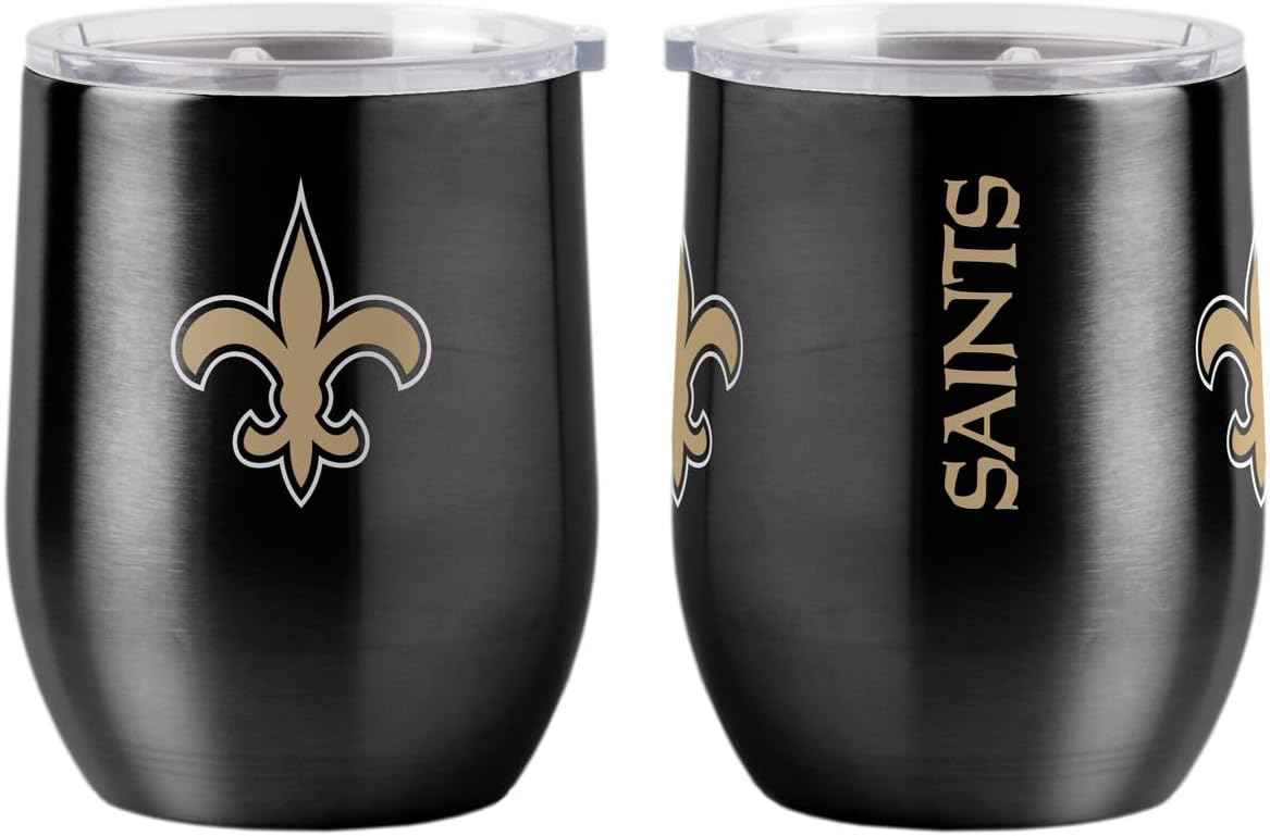 New Orleans Saints 16oz Gameday Stainless Curved Beverage