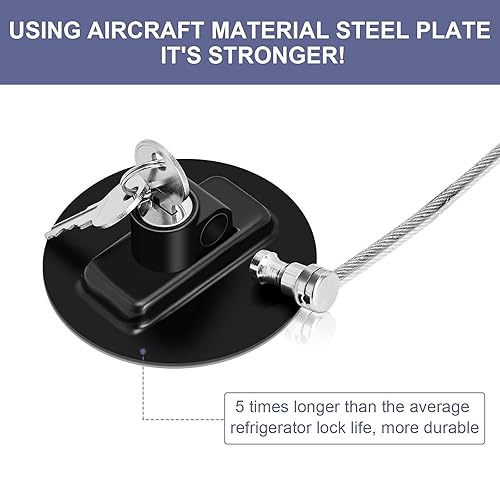 Miniatura 4 de Cerradura de metal para nevera de alta gama, más fuerte y más duradera que las cerraduras de plástico. Mantén a tus hijos seguros con esta cerradura