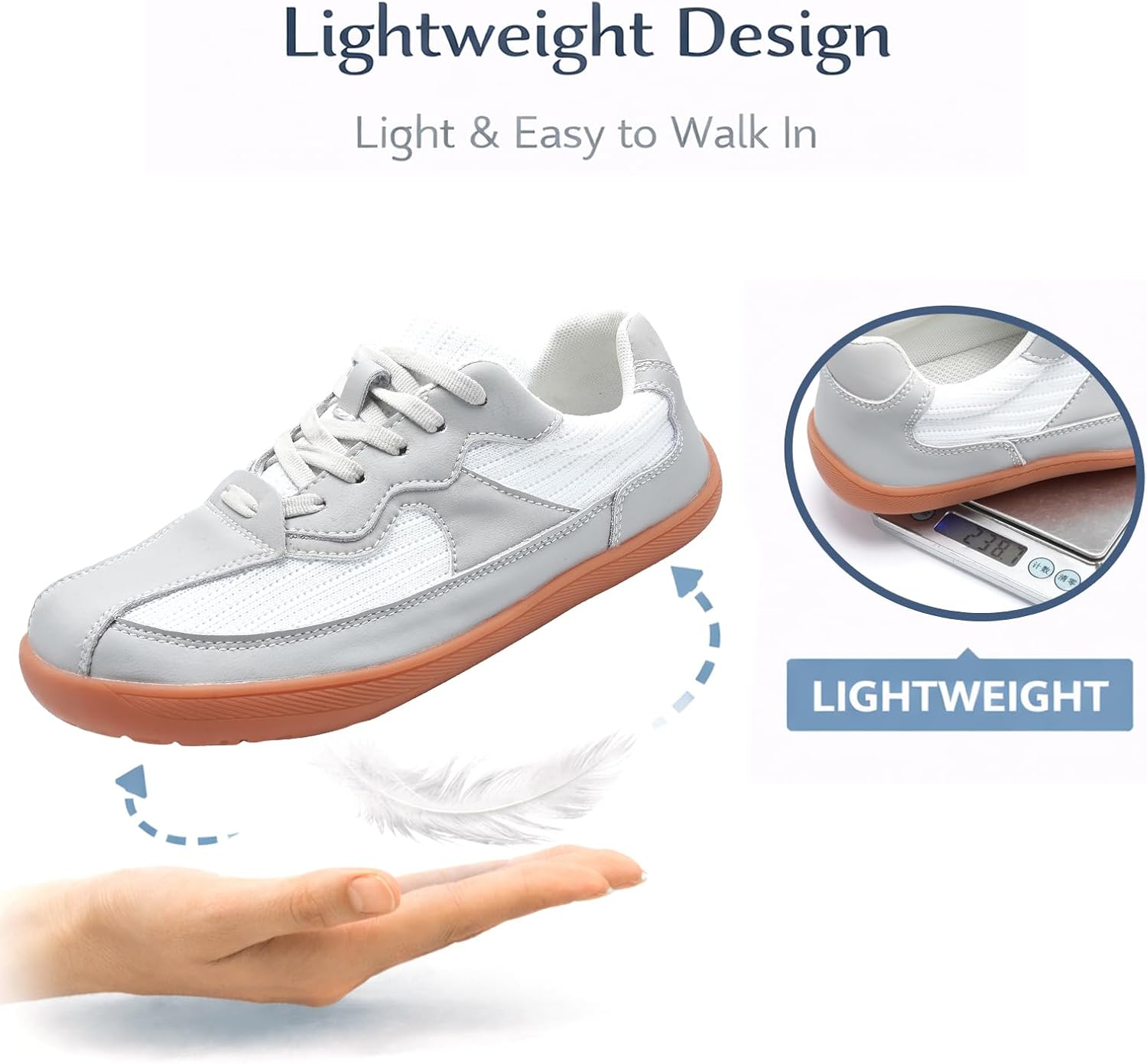 Women’s Barefoot Walking Shoes| Zero Drop Wide Width | Non-Slip Minimalist Sneakers