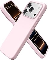 ORNARTO iPhone 17 Pro Case 6.3" - Slim Liquid Silicone 4-Layer Shockproof Cover, Dustproof & Drop-Resistant, Chalk Pink
