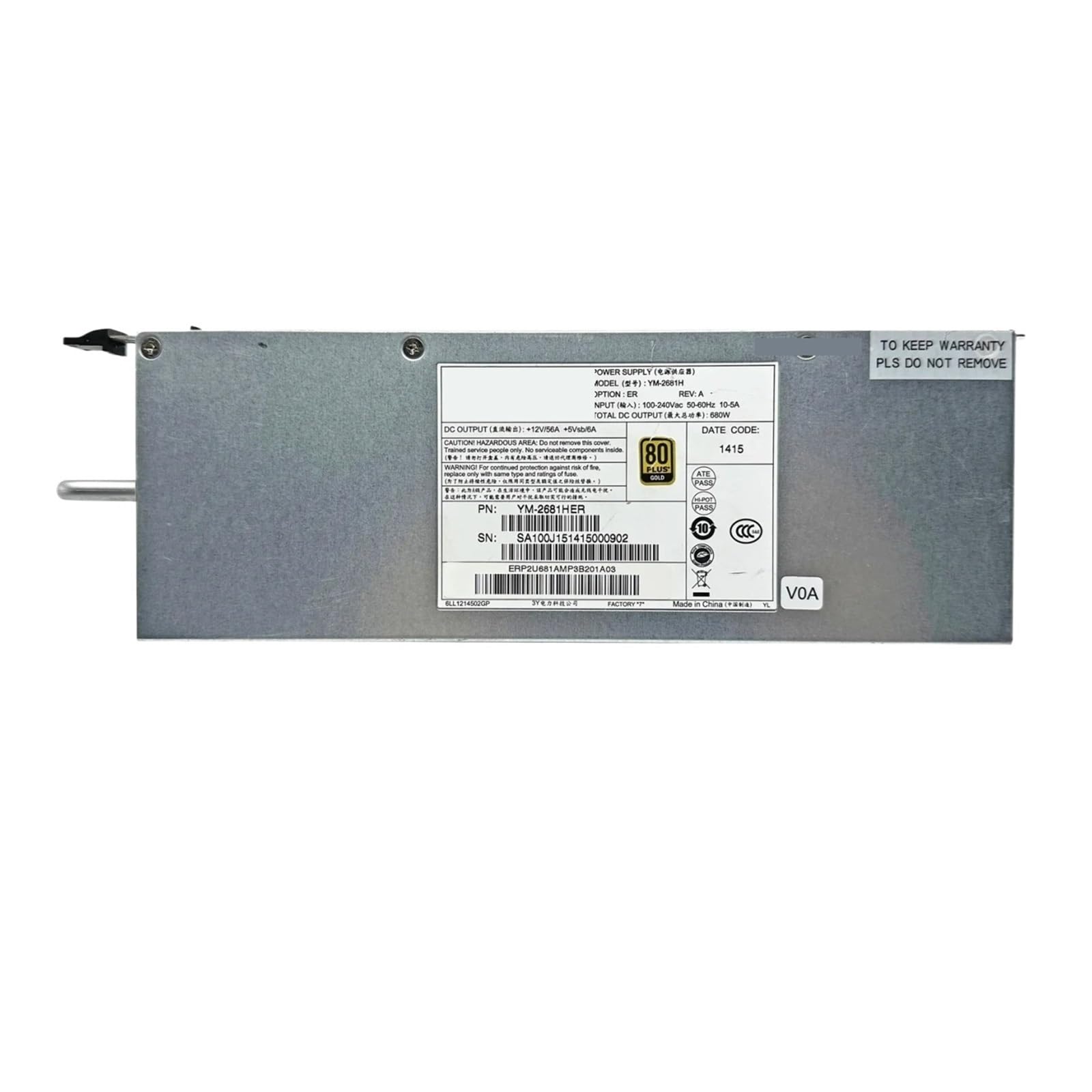 BFSYDLUJ YM-2681H 680W Power Supply 100-240V 50-60HZ