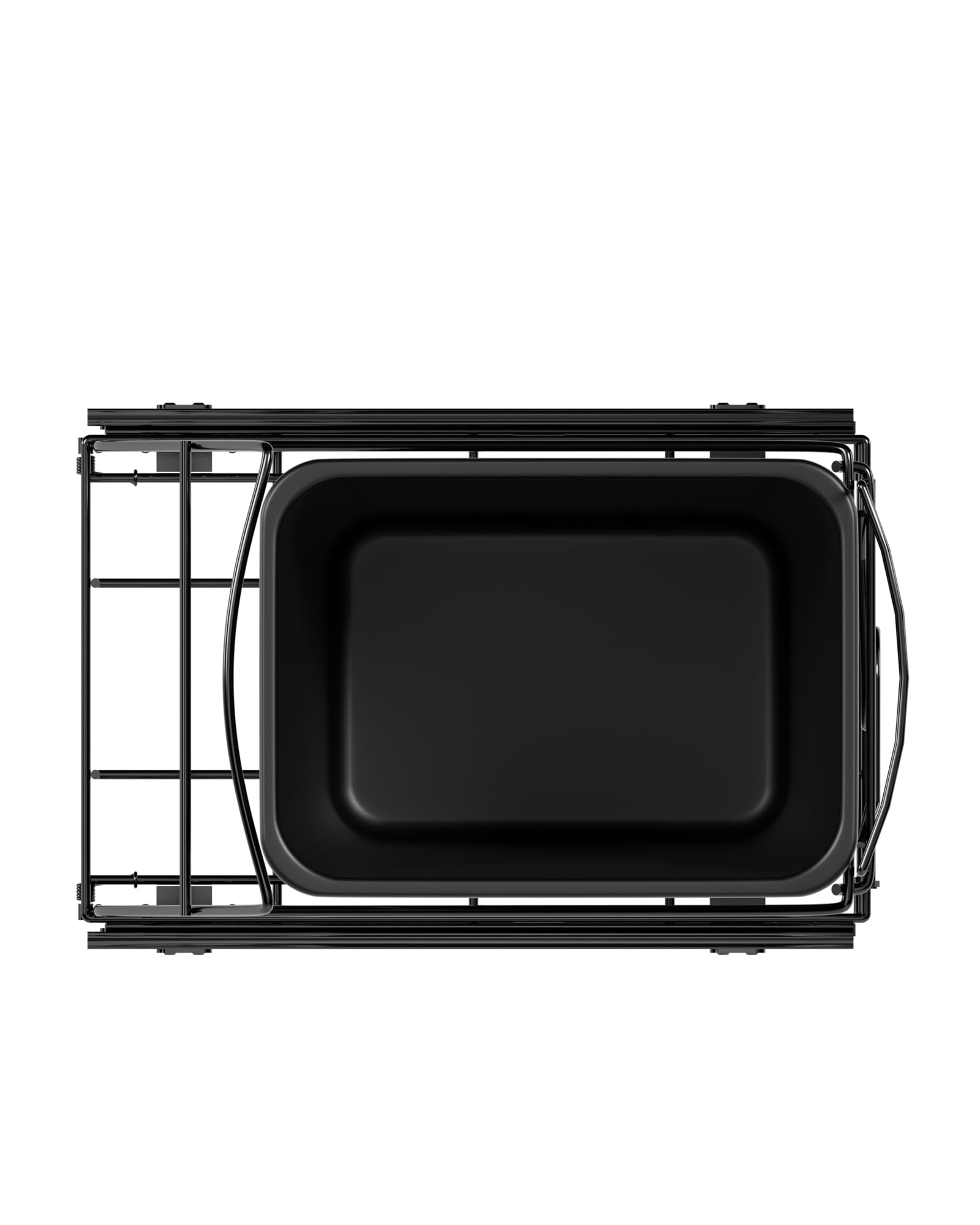 Under Cabinet Trash Can Pull Out Kit - Black -8