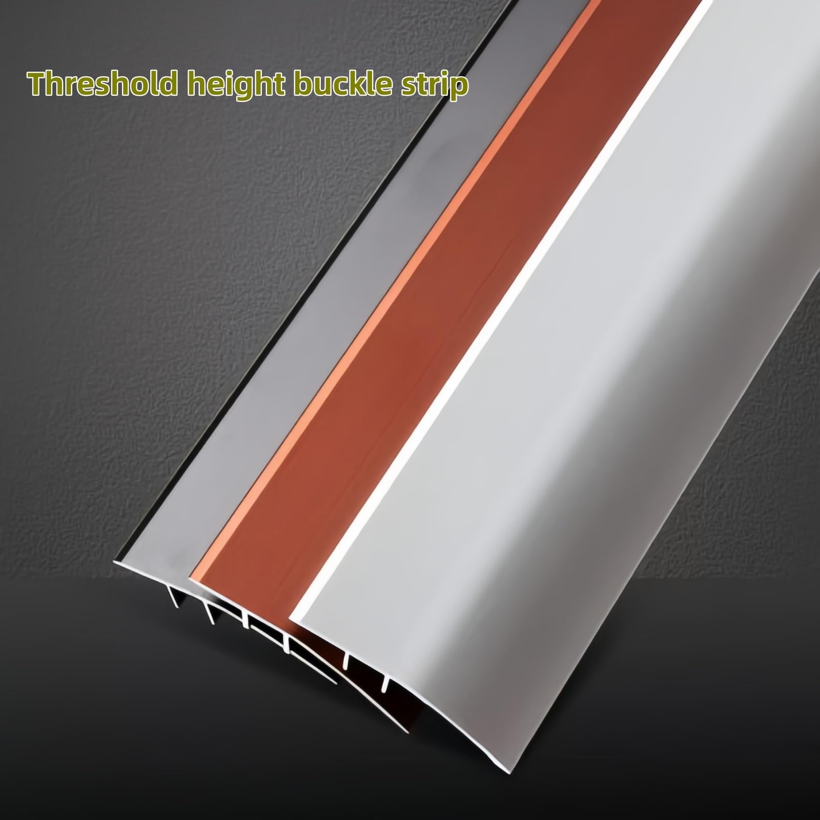 Perfil de compensación para suelos laminados, tira de transición de suelo de aluminio, 90 cm, 3 unidades, tira de umbral de puerta para nivelar suelos, ajuste de altura 7-15, 15-25 mm (gris