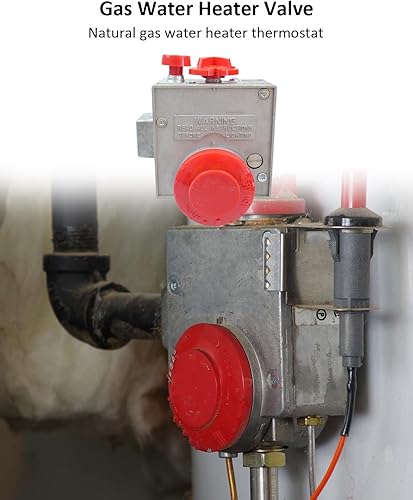 Miniatura 2 de Termostato calentador de agua 110-326, válvula de calentador de agua de gas natural con vástago de 1-38 pulgadas, 3-12 pulgadas W.C