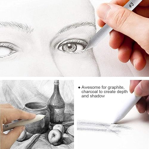 Miniatura 2 de Artist Blending Stump lápiz de dibujo, mezcla de manchas, manchas, dibujo, pastel, manchas, tortillón, papel, para mezclar, carbón, blender,