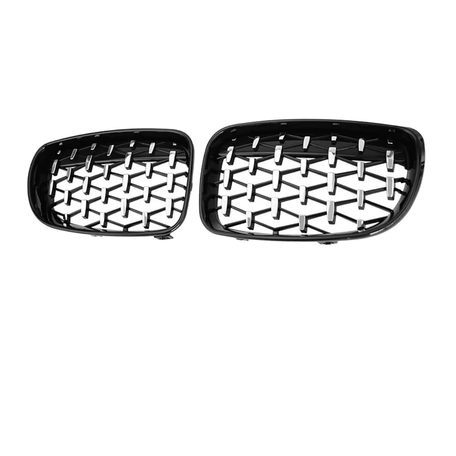 Calandre avant pour BMW E87 E81 E82 E88 double lattes finition chrome black 2008-2011