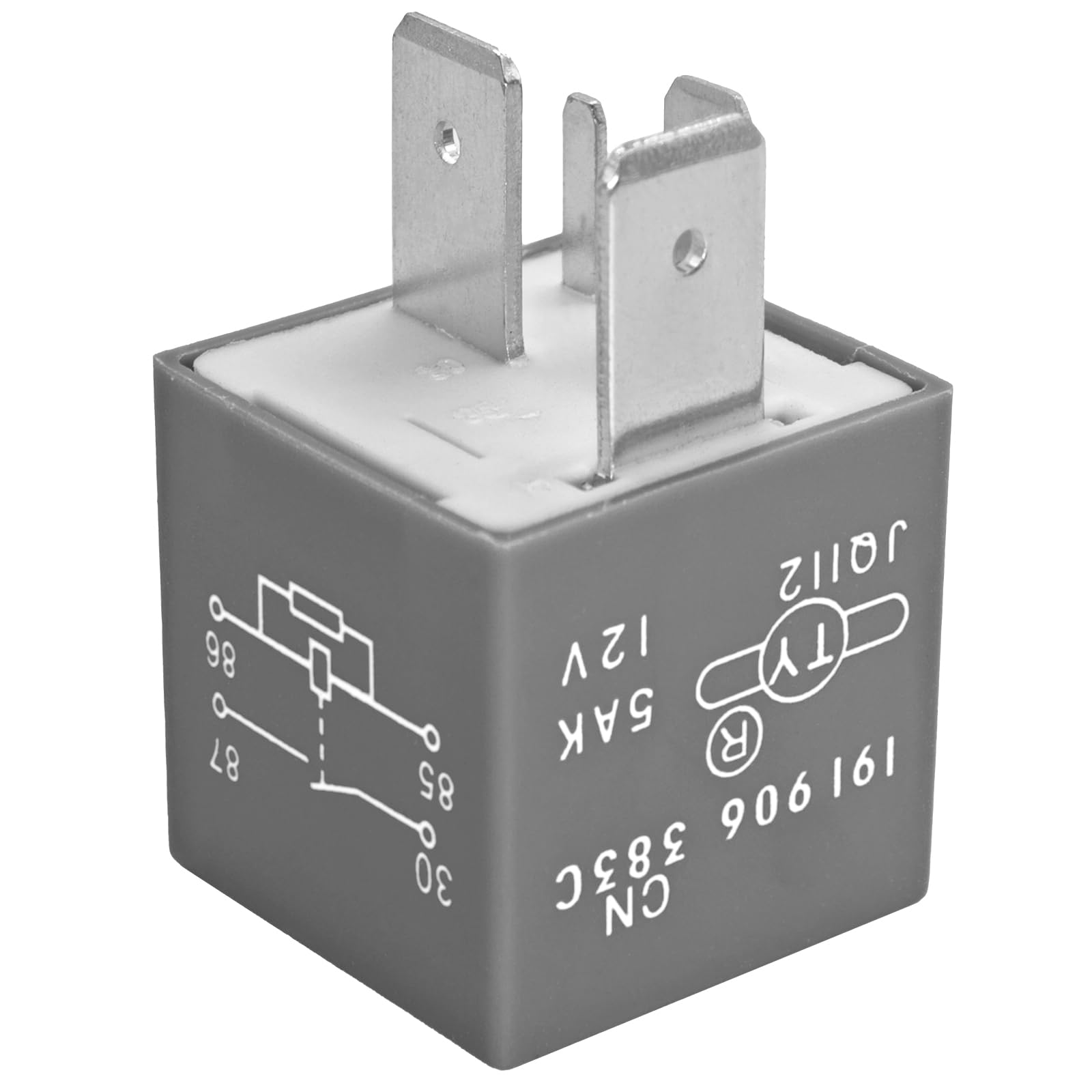 Relais 12V 4 Broches 40A Compatible Audi VW Seat Skoda - Référence 191906383C - Pour Pompe à Carburant, Démarrage - 2