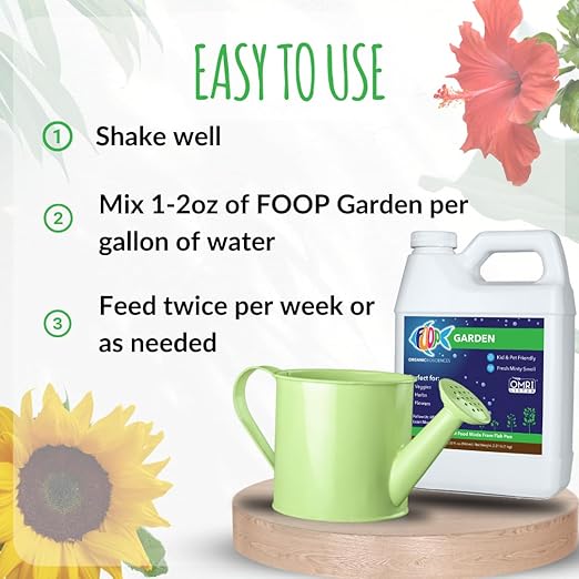FOOP Garden - Fertilizante Orgánico Líquido para Plantas con Estiércol de Pescado miniatura 7