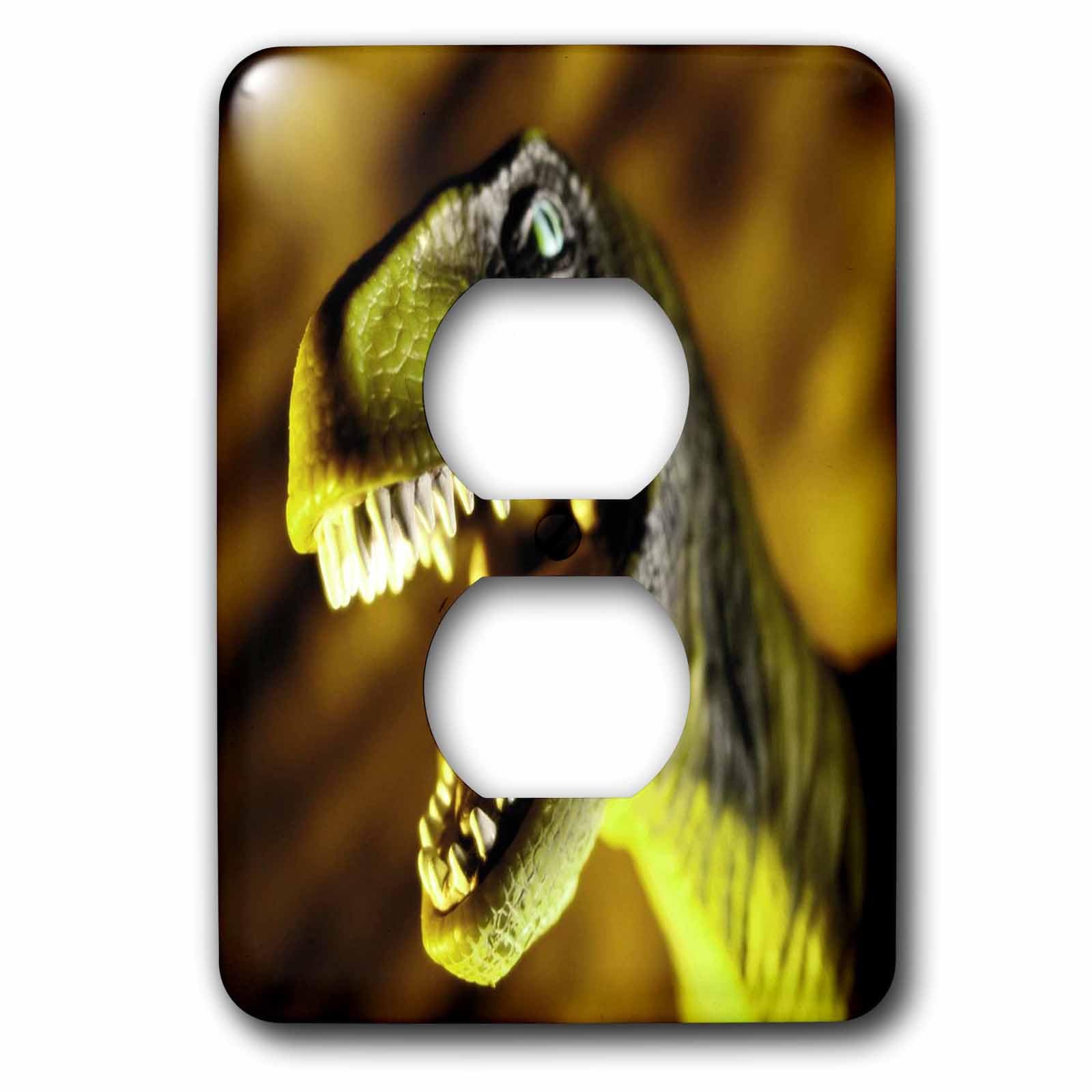 Cache-prise 2 prises dinosaure plaque murale décorative 3dRose lsp_33145_6