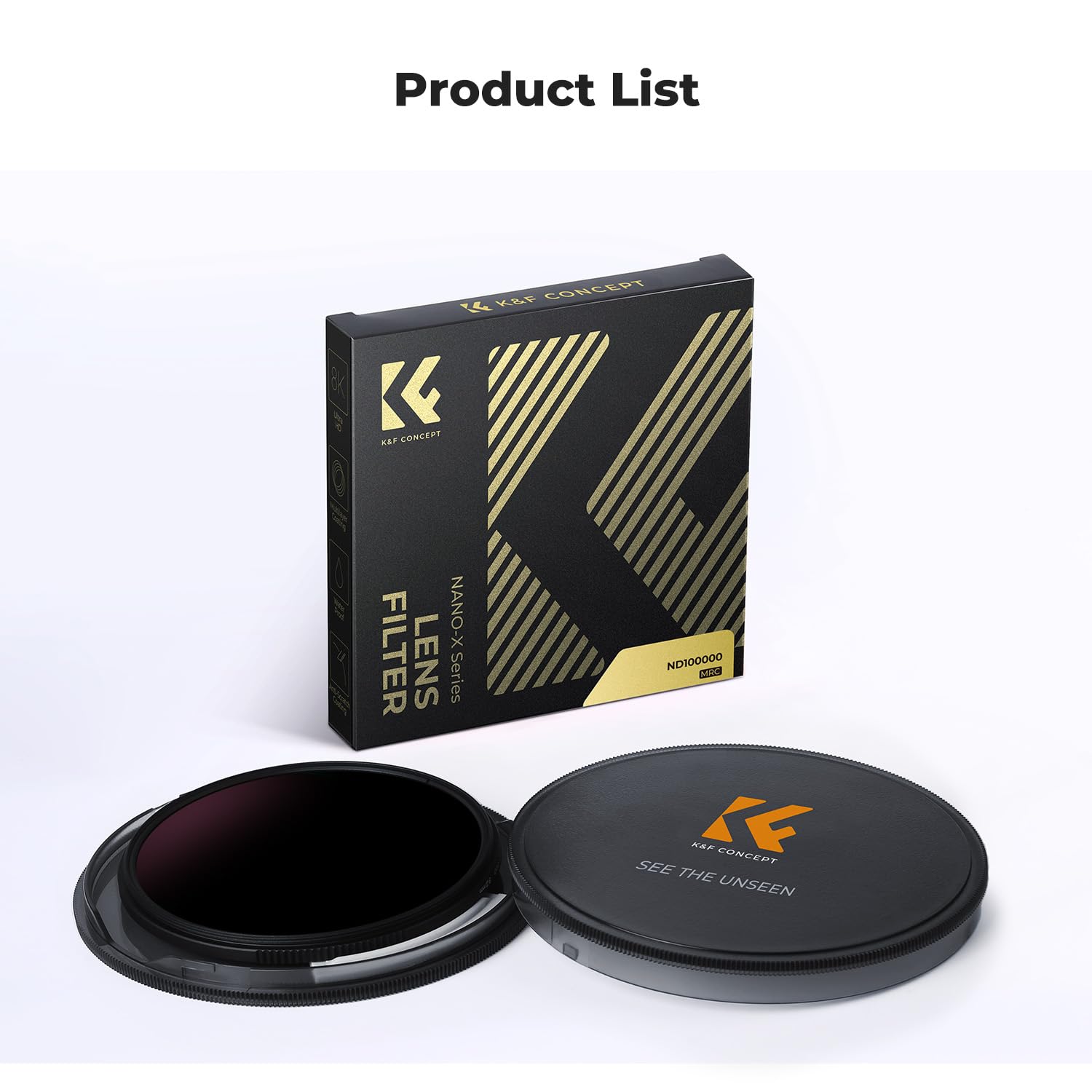 K&F CONCEPT Ø67mm Filtre ND100000 (16.6 f-Stops/5.0) Densité Neutre HD Nano-revêtements Étanche Anti des Rayures pour Prendre des Photos d'éclipse annulaire de Soleil Solaire