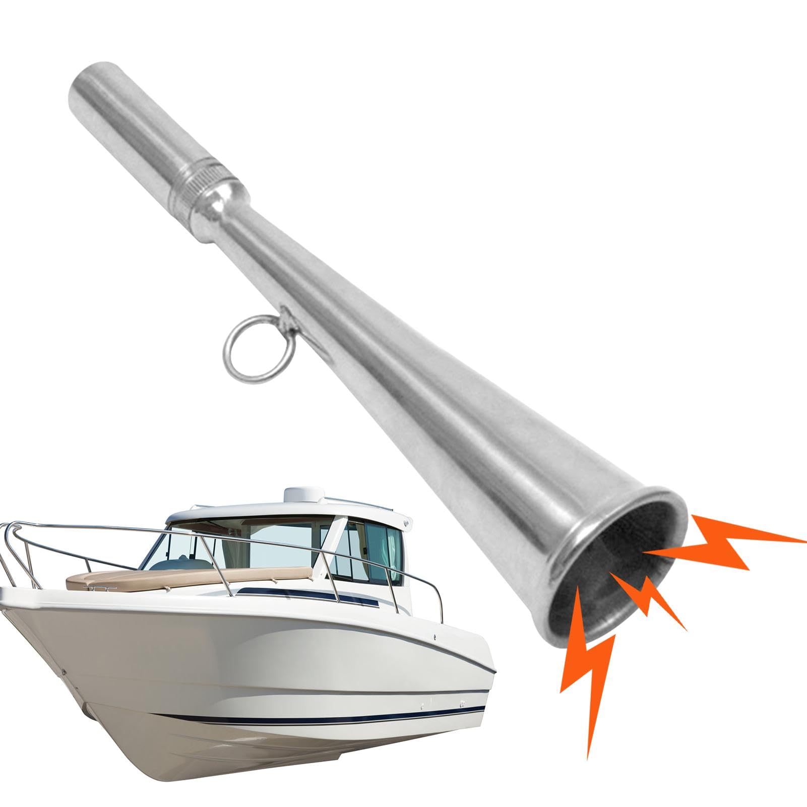 Cuerno de niebla de mano, bocinas de aire para mayor seguridad, bocina de barco de acero inoxidable, bocina de aire muy fuerte, bocinas de aire portátiles para seguridad para eventos deportivos,