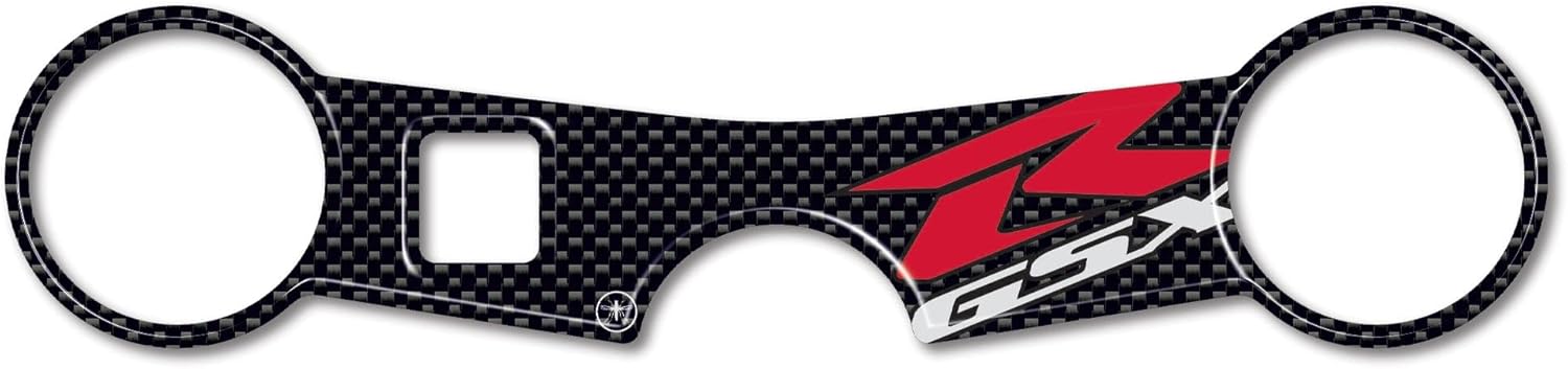 labelbike - 3D Sticker Motorcycle Steering Fork Plate Protection and Decoration in Resin Compatible with Motorcycle Suzuki 750-1000 Gsxr 2000-2002