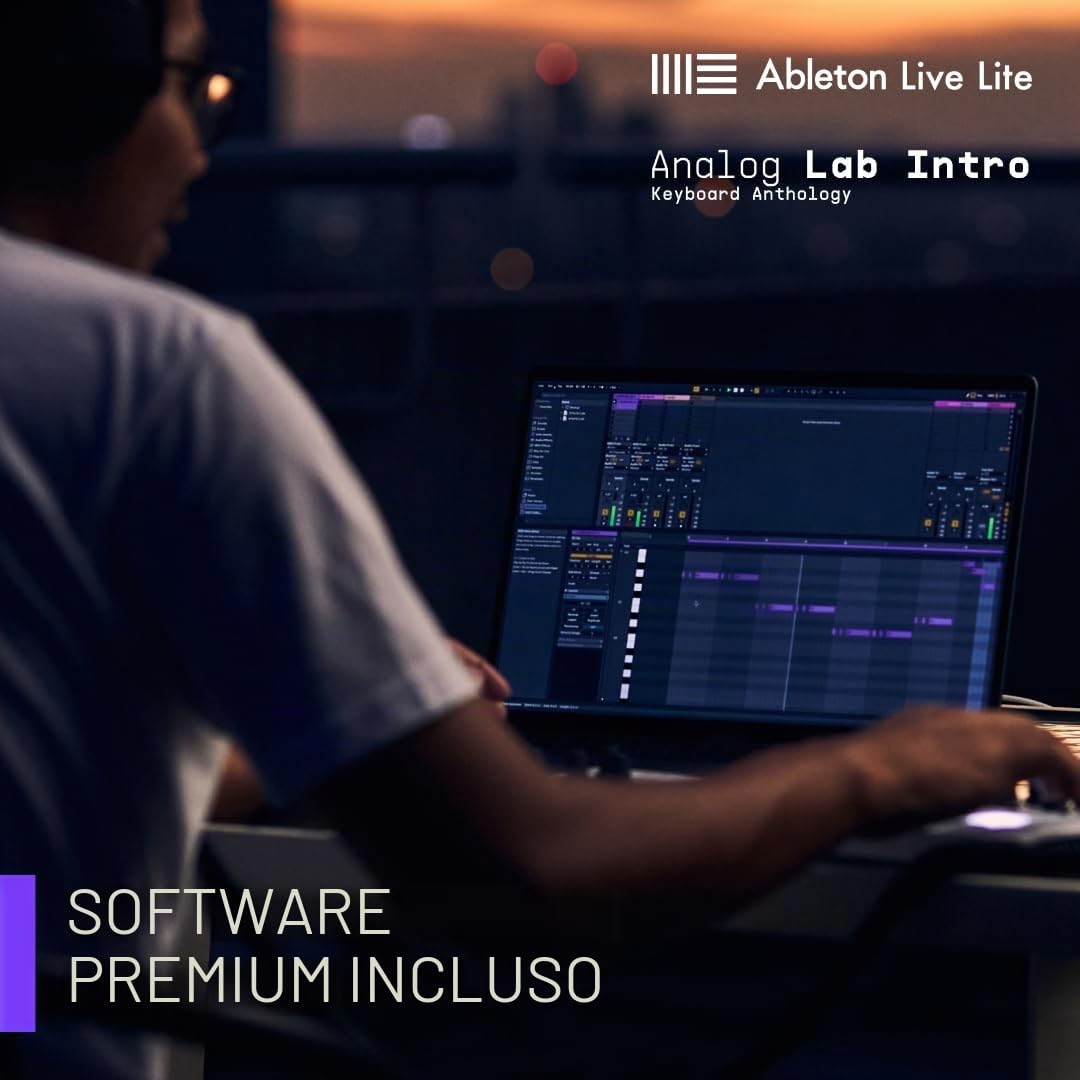 Arturia - Keystep 37 - Controller MIDI, sequencer, arpeggiatore e generatore di accordi creativo - Tastiera Slimkey a 37 note, controlli MIDI CC assegnabili, modalità Scale, connettività versatile