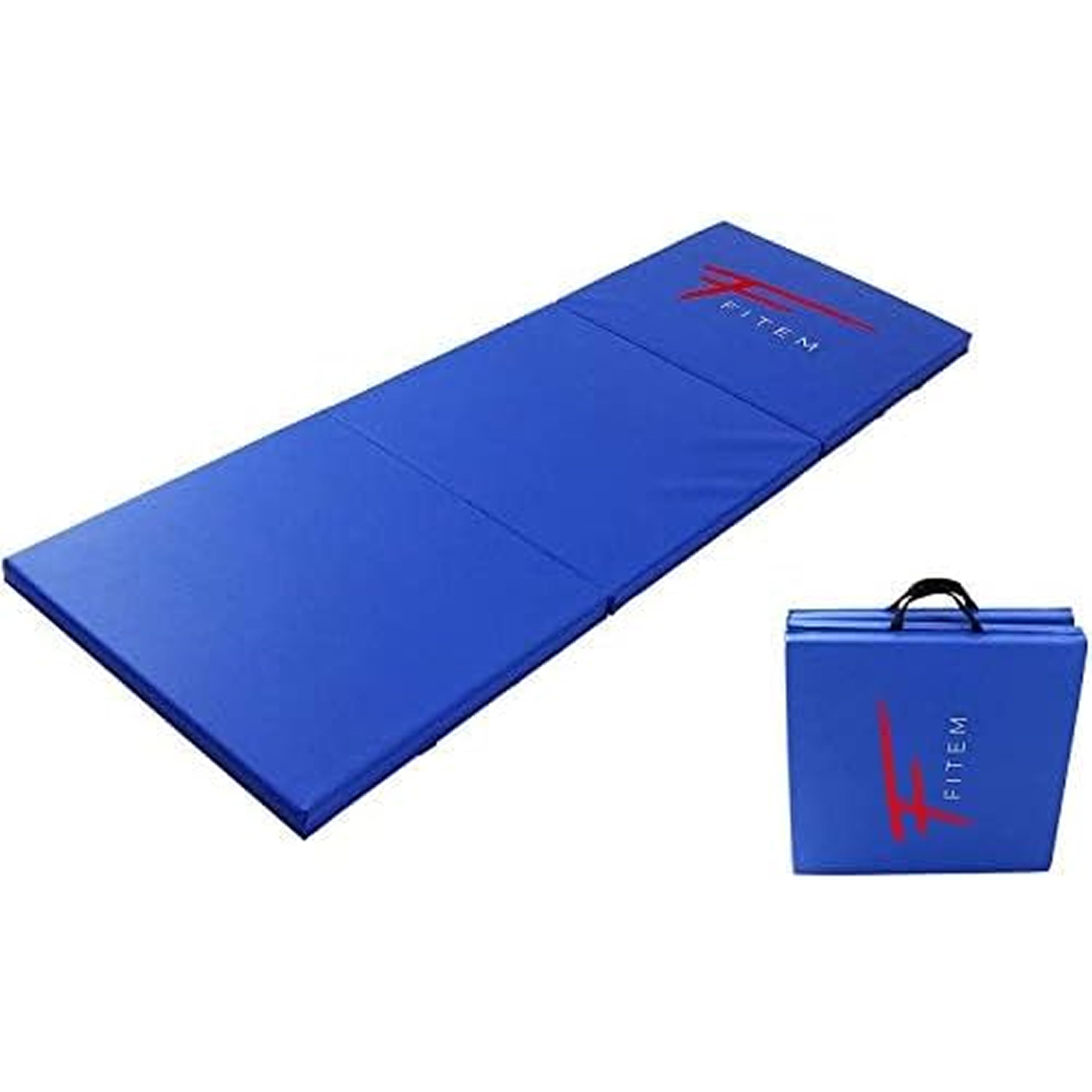 Fitem Składana Mata do Ćwiczeń 4cm 180x60cm Niebieski