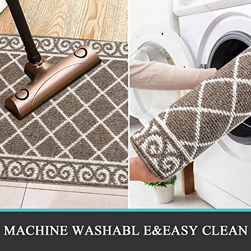 Hebe Hallway Runner Rug 24”X71” Front Door Runner Indoor Entrance Non Slip Absorbent Kitchen Runner Rug Washable Entryway Runner Low Profile Floor Carpet For Laundry Room Bedroom #TOP5