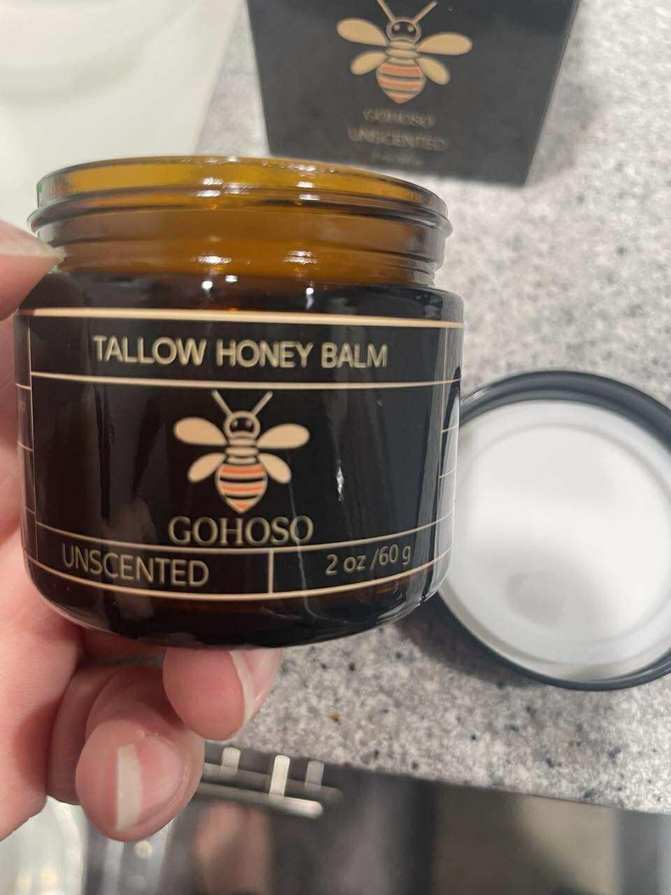 abablata Beef Tallow Balm for Skin, Face & Body Moisturizer, Whipped Tallow Honey Balm Cream with Raw Honey, Grass Fed Cow Beef Tallow, Natural Formula for Dry & Sensitive Skin, 2 oz