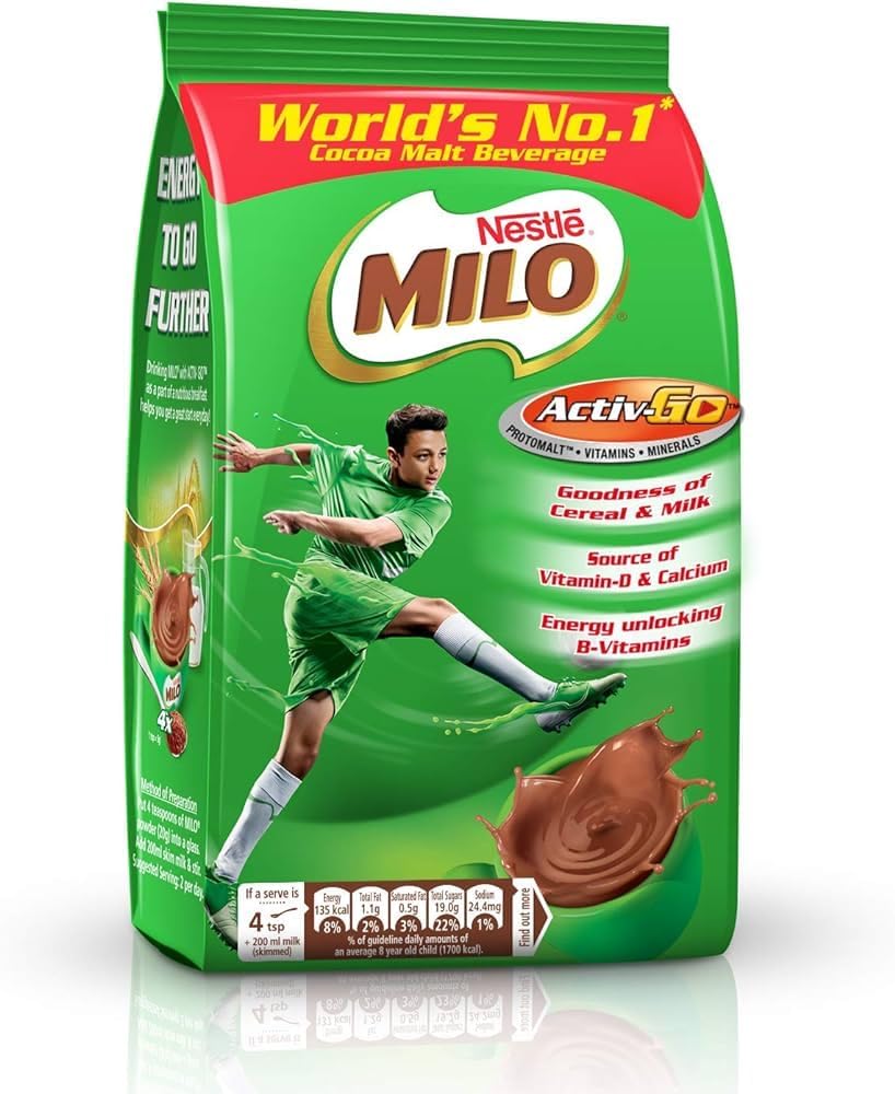 Nestles Milo Original Activ-Go Chocolate Malt Drink Best Nutritious Drink 400gm