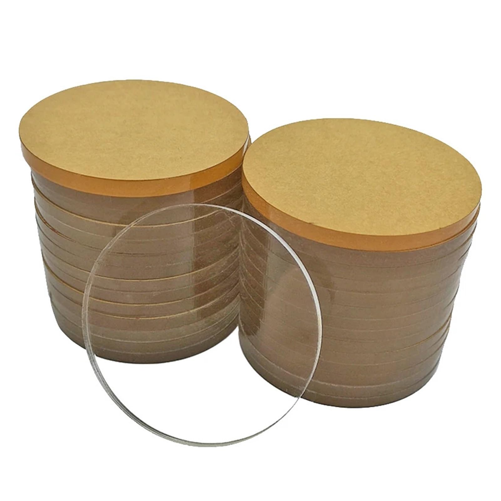 Dischi for torta rotondi in acrilico. Disco a doppia canna. Strumento for la cottura di topper artistico a strati(25cmx2mmx2pcs)