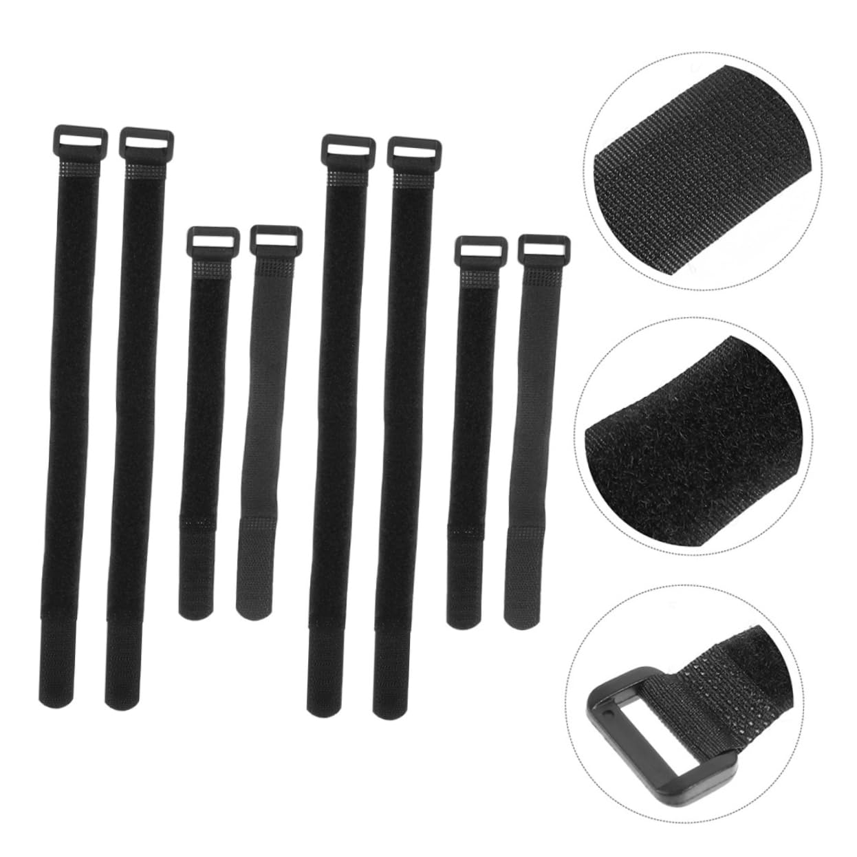 WOONEKY Adjustable Bike Cinch Straps 12pcs Straps for Wheel Bike Rack Multi-use