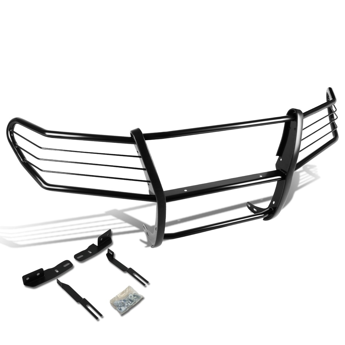 DNA MOTORING GRILL-G-066-BK Black Front Bumper Brush Grille Guard Compatible with 08-15 Land Cruiser