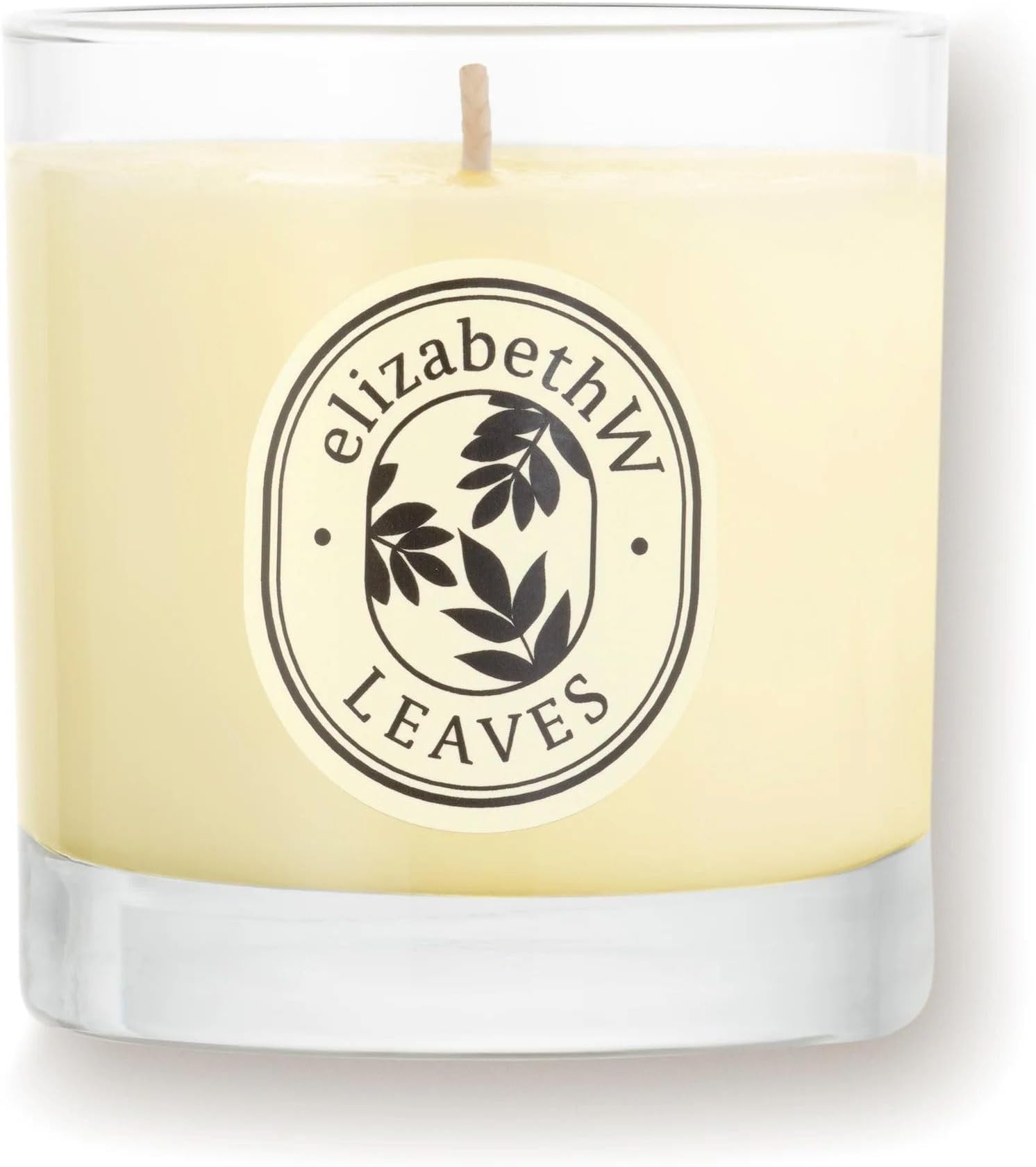 ElizabethW, Leaves, Crisp Green Leafy Scented Soy Candle, 8 oz