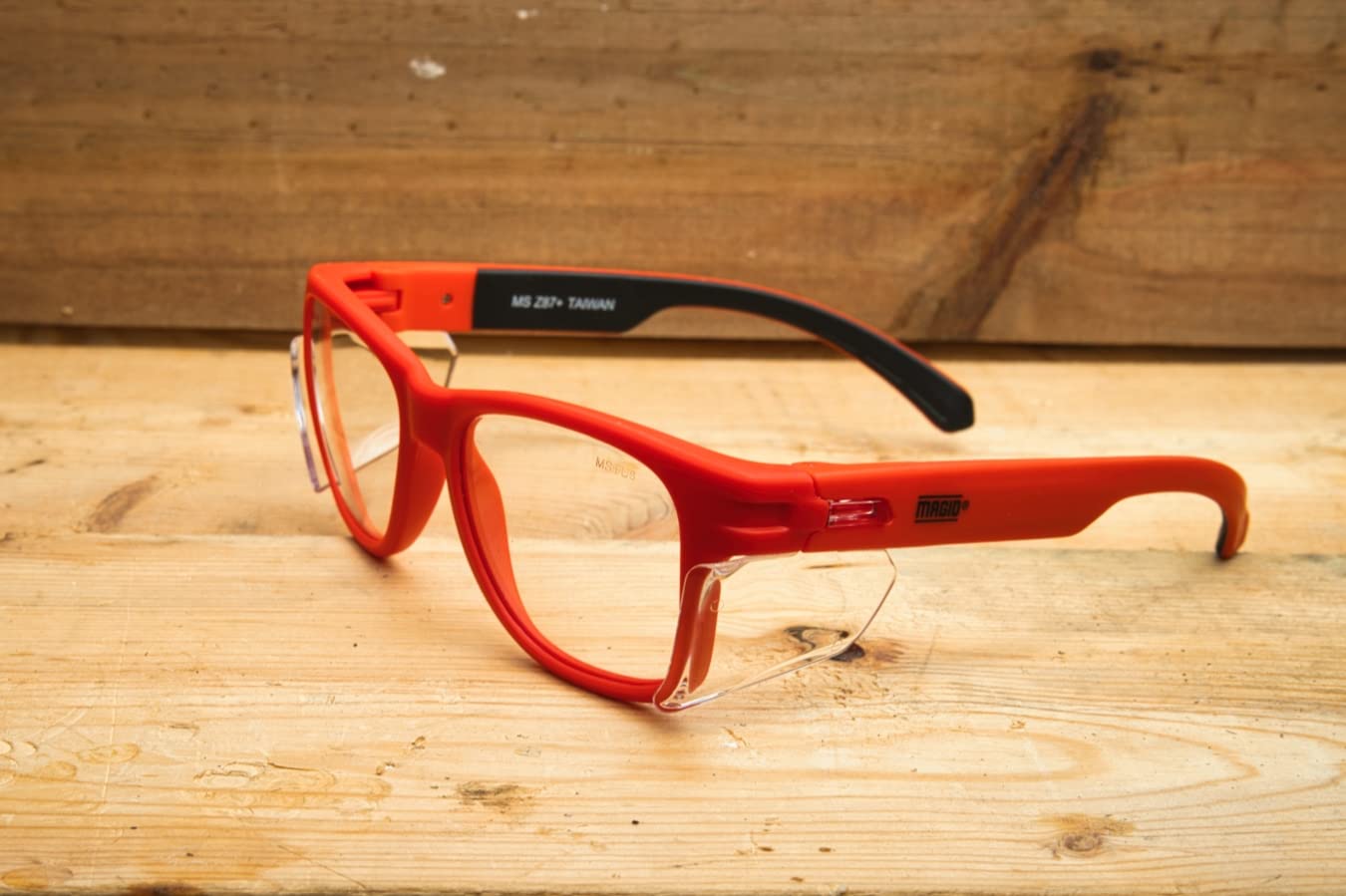 MAGID Gafas de seguridad con protectores laterales