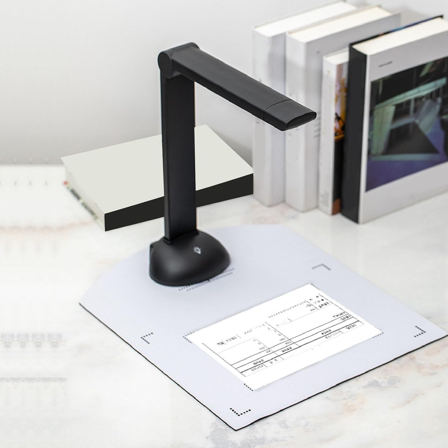 Book Document Camera,One Click Automatic Correction Large Format Book Document Scanner,10 Megapixel Sensor Ultra Smart Portable Scanner,for Multi Language OCR