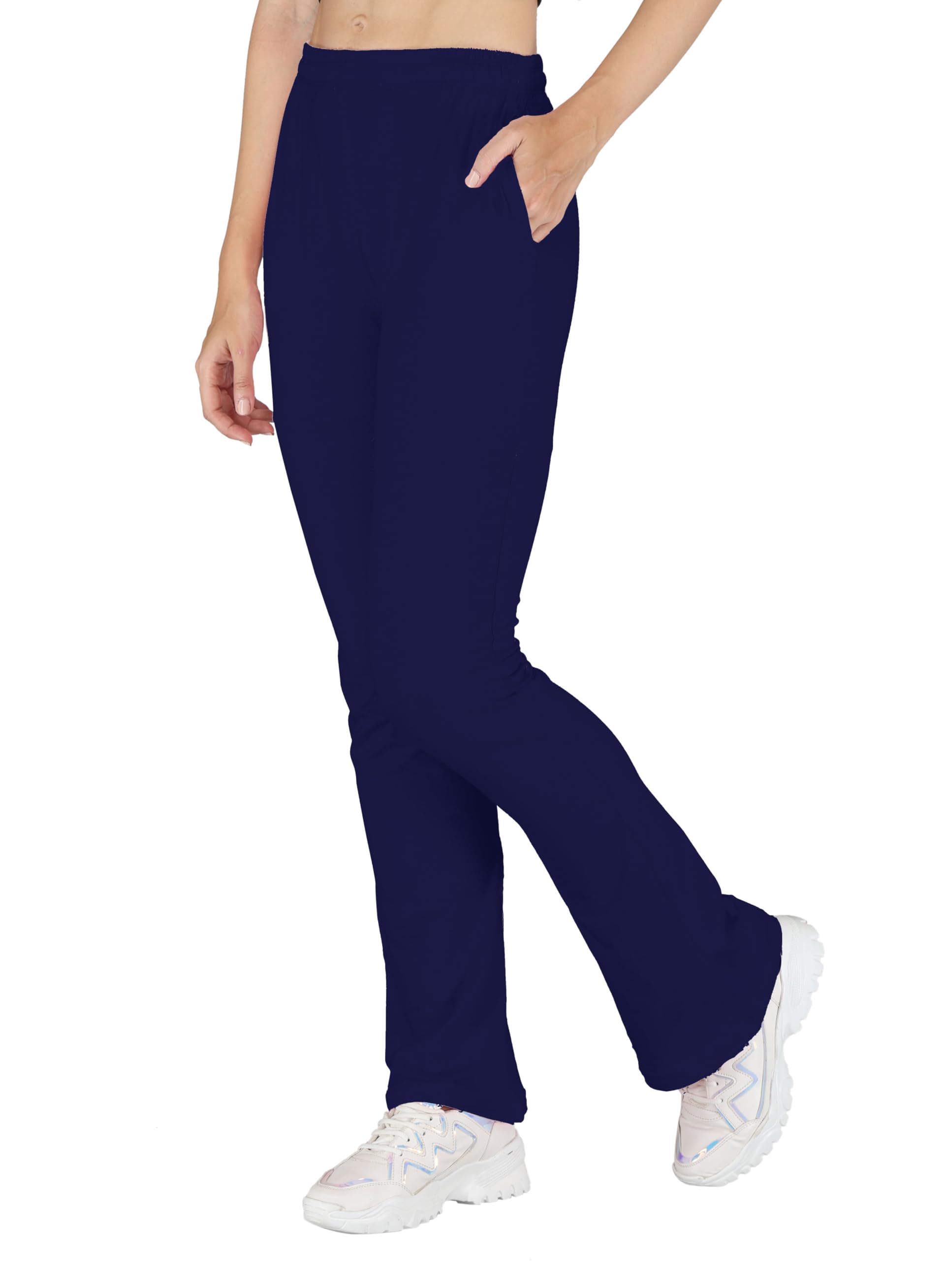 Womens Trouser, Cotton Pant for Women, Relaxed Cotton Spandex Stretchable Lower for Women-image-40